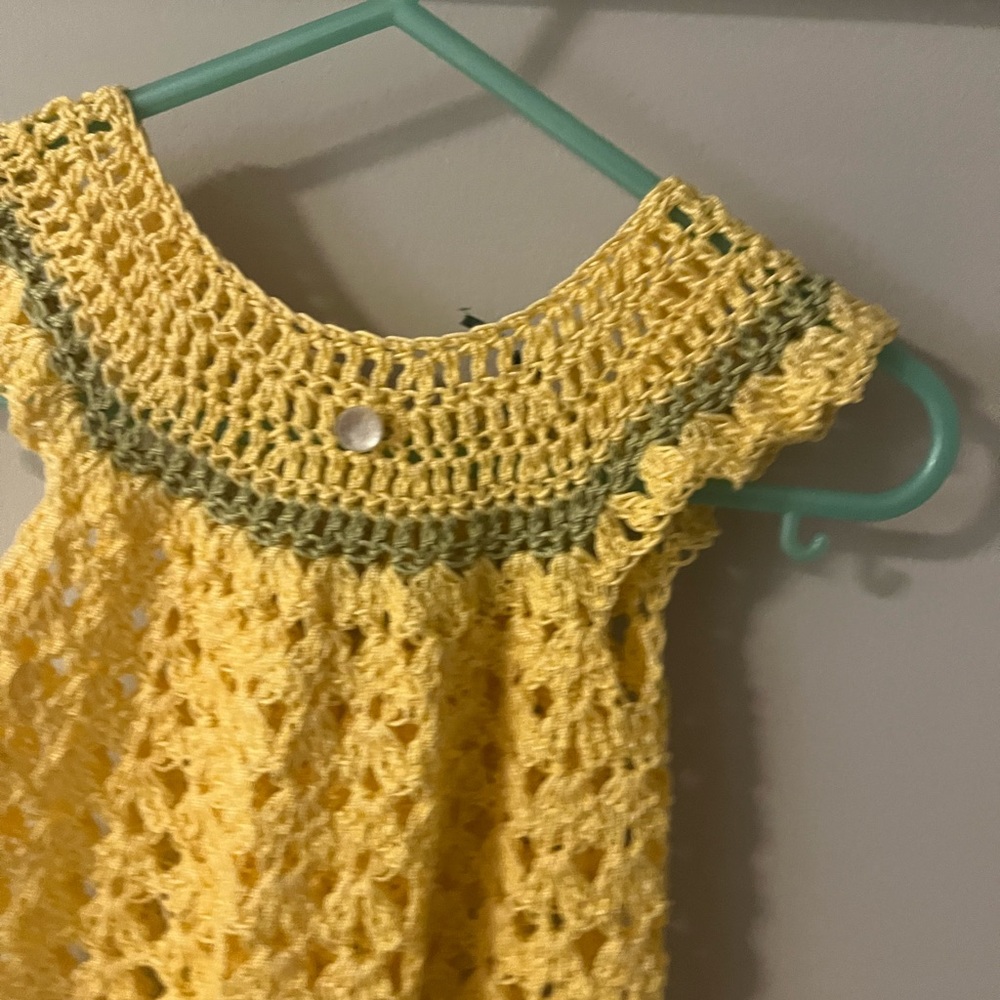 Handmade crochet jacket dress - Picture 3 of 5